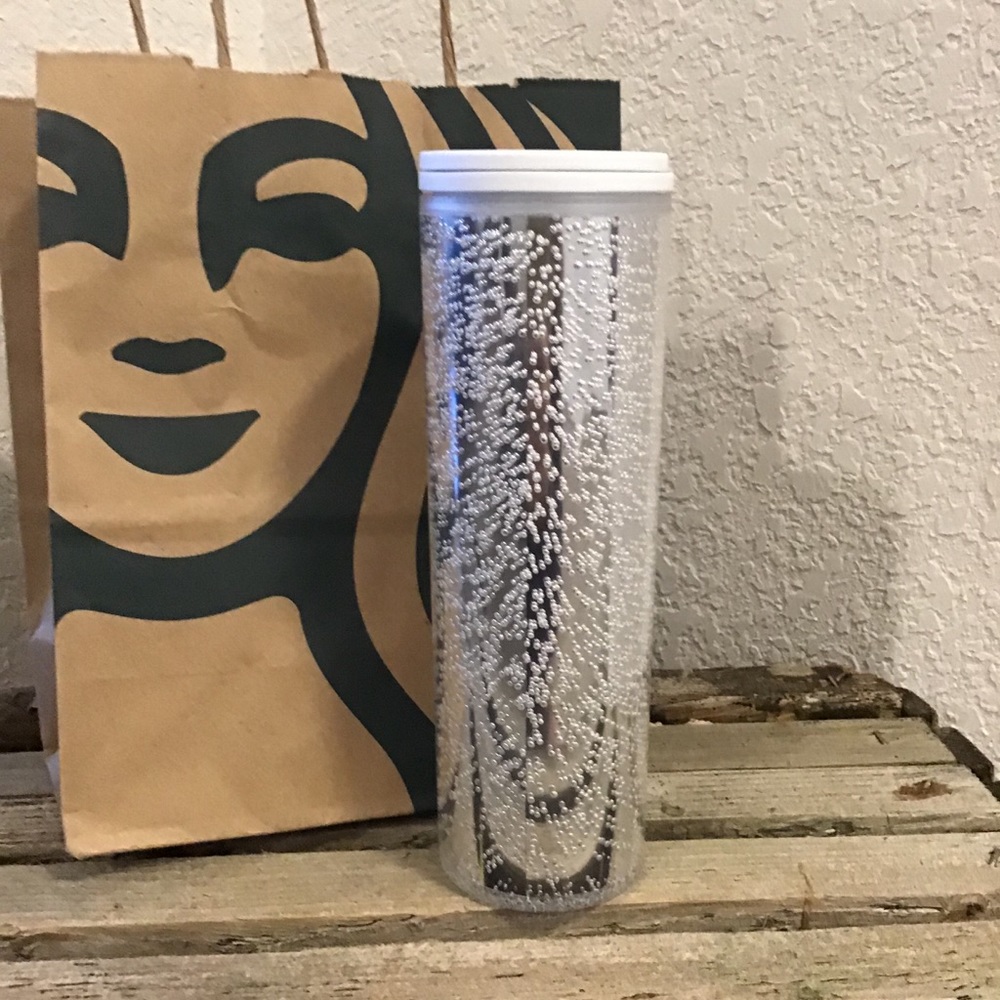 STARBUCKS 2020 Silver Bubble Cup 16oz Hot/Cold - Picture 3 of 4